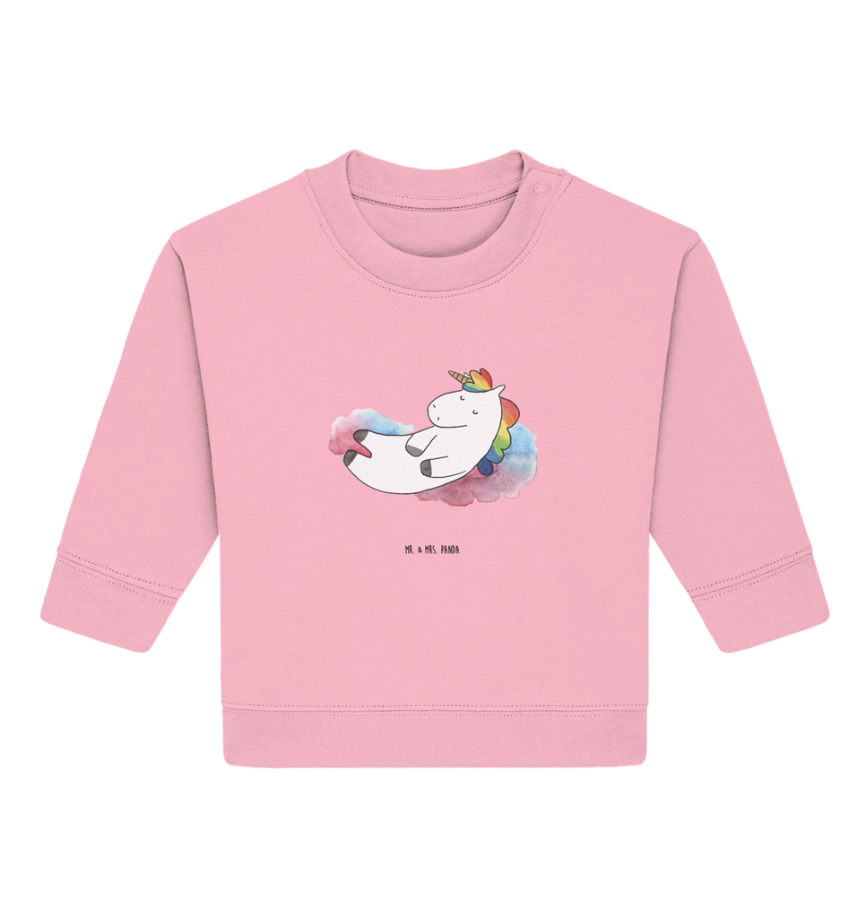 Organic Baby Pullover Einhorn Wolke 7 Baby Bullover, Baby Sweatshirt, Einhorn Deko, Einhörner, Einhorn, Unicorn, Glaube, Verliebt, Realität, Geschenk, Witzig, Lächeln, Lustig, Menschen