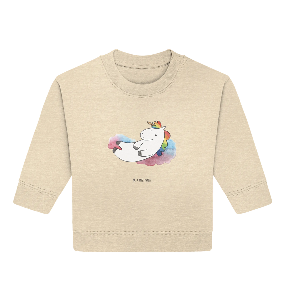 Organic Baby Pullover Einhorn Wolke 7 Baby Bullover, Baby Sweatshirt, Einhorn Deko, Einhörner, Einhorn, Unicorn, Glaube, Verliebt, Realität, Geschenk, Witzig, Lächeln, Lustig, Menschen