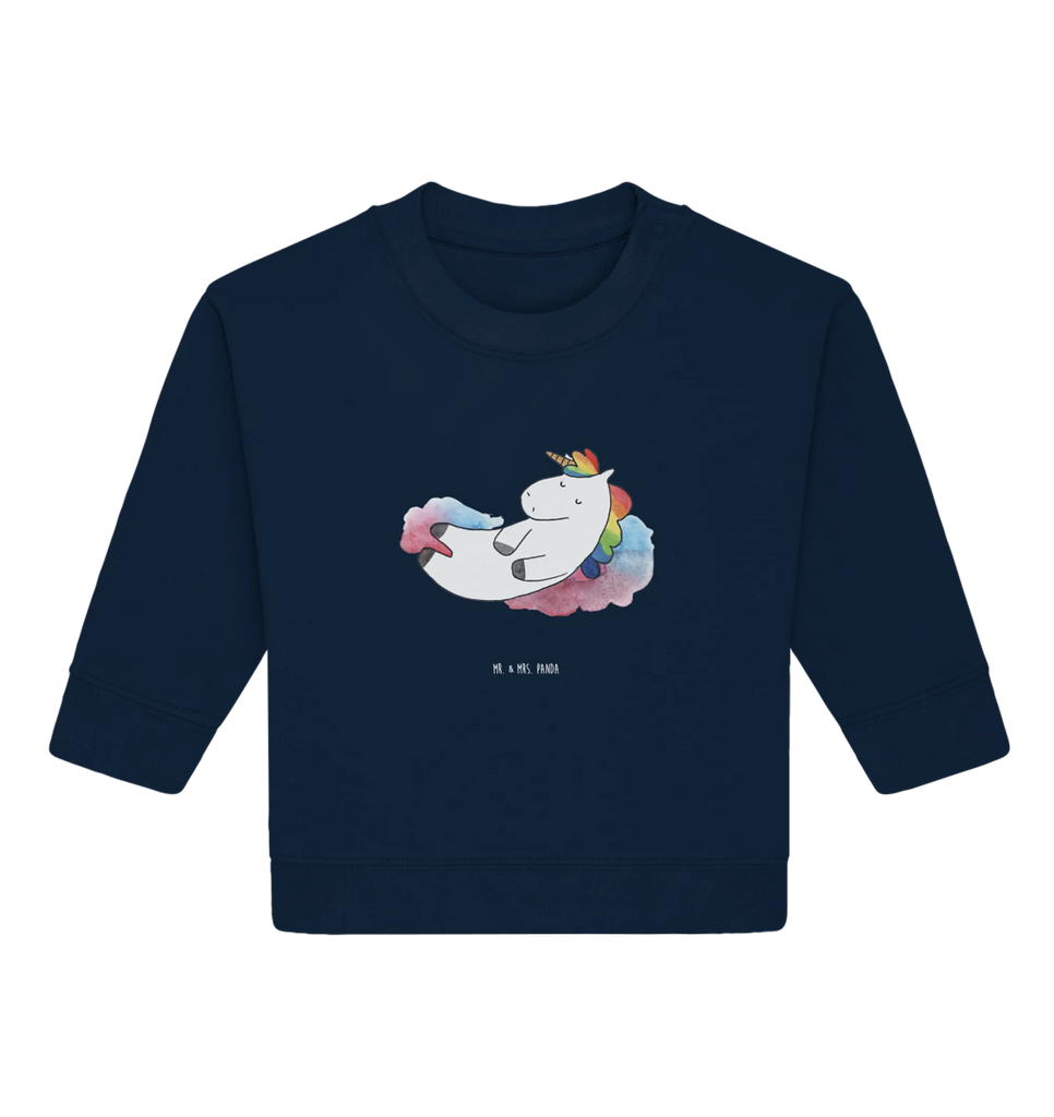 Organic Baby Pullover Einhorn Wolke 7 Baby Bullover, Baby Sweatshirt, Einhorn Deko, Einhörner, Einhorn, Unicorn, Glaube, Verliebt, Realität, Geschenk, Witzig, Lächeln, Lustig, Menschen
