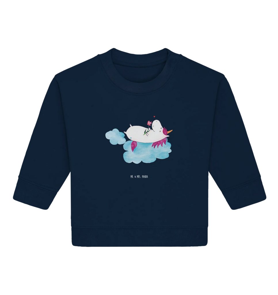 Organiczny sweter dla niemowląt Jednorożec Zakochany Baby Sweatshirt, Baby Bullover, Einhorn Deko, Einhörner, Einhorn, Unicorn, Liebe, Freundin, Liebesbeweis, Wolke, Verliebt