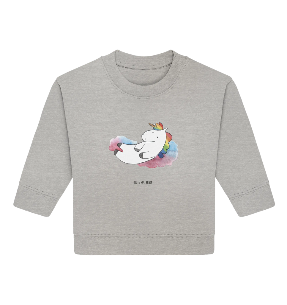 Organic Baby Pullover Einhorn Wolke 7 Baby Bullover, Baby Sweatshirt, Einhorn Deko, Einhörner, Einhorn, Unicorn, Glaube, Verliebt, Realität, Geschenk, Witzig, Lächeln, Lustig, Menschen