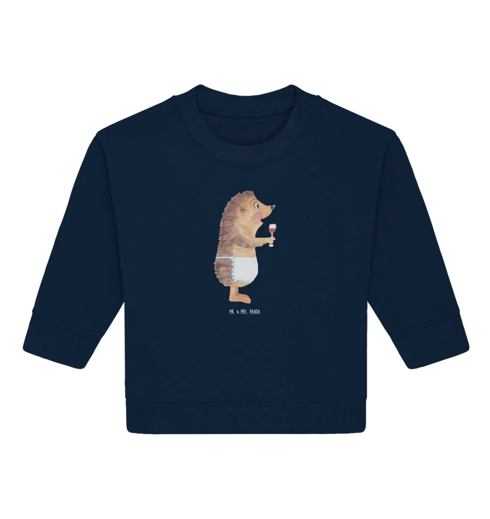 Organiczny sweter dla niemowląt jeż wino Baby Bullover, Baby Sweatshirt, Gute Laune, Tiermotive, Tiere, Lustige Sprüche, Geschenk Weintrinker, Weinglas, Wein Deko, Weißwein, Rotwein, Igel, Geschenk Weinliebhaber, Wein Spruch, Wein trinken