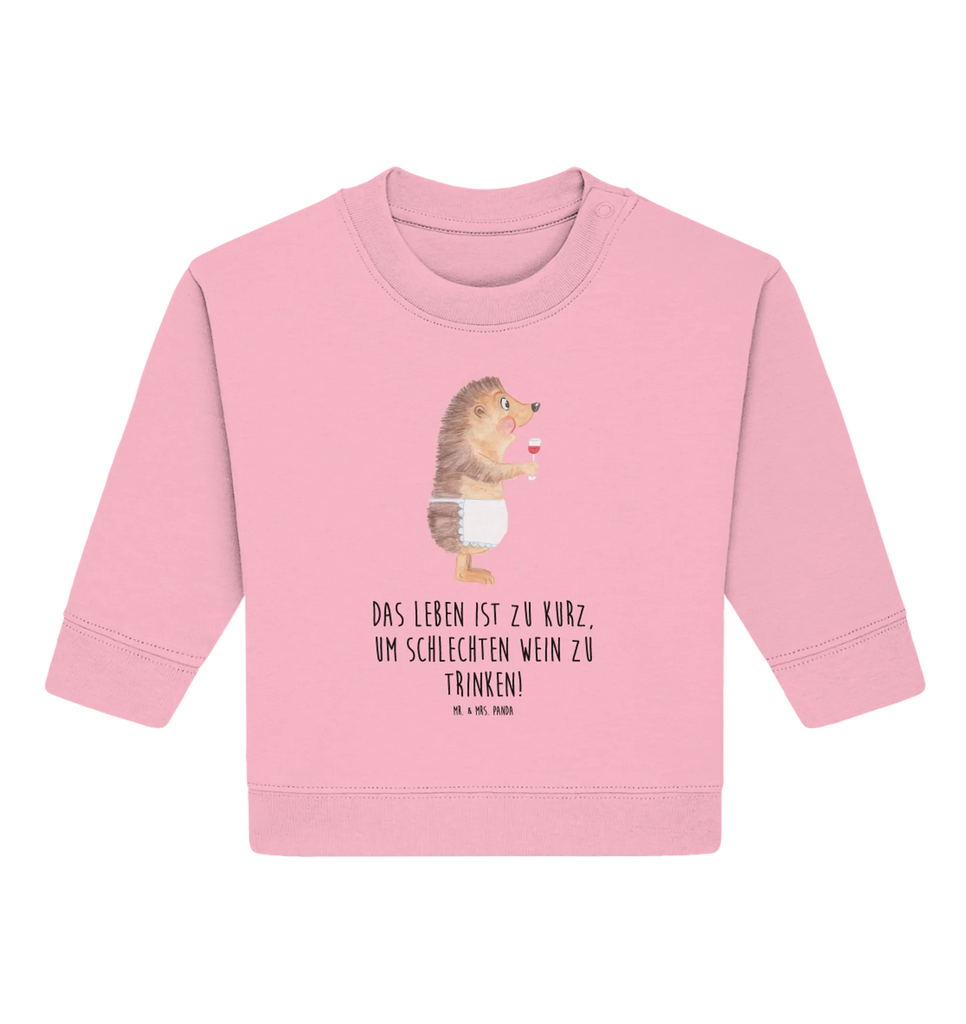 Organiczny sweter dla niemowląt jeż wino Baby Bullover, Baby Sweatshirt, Gute Laune, Tiermotive, Tiere, Lustige Sprüche, Geschenk Weintrinker, Weinglas, Wein Deko, Weißwein, Rotwein, Igel, Geschenk Weinliebhaber, Wein Spruch, Wein trinken
