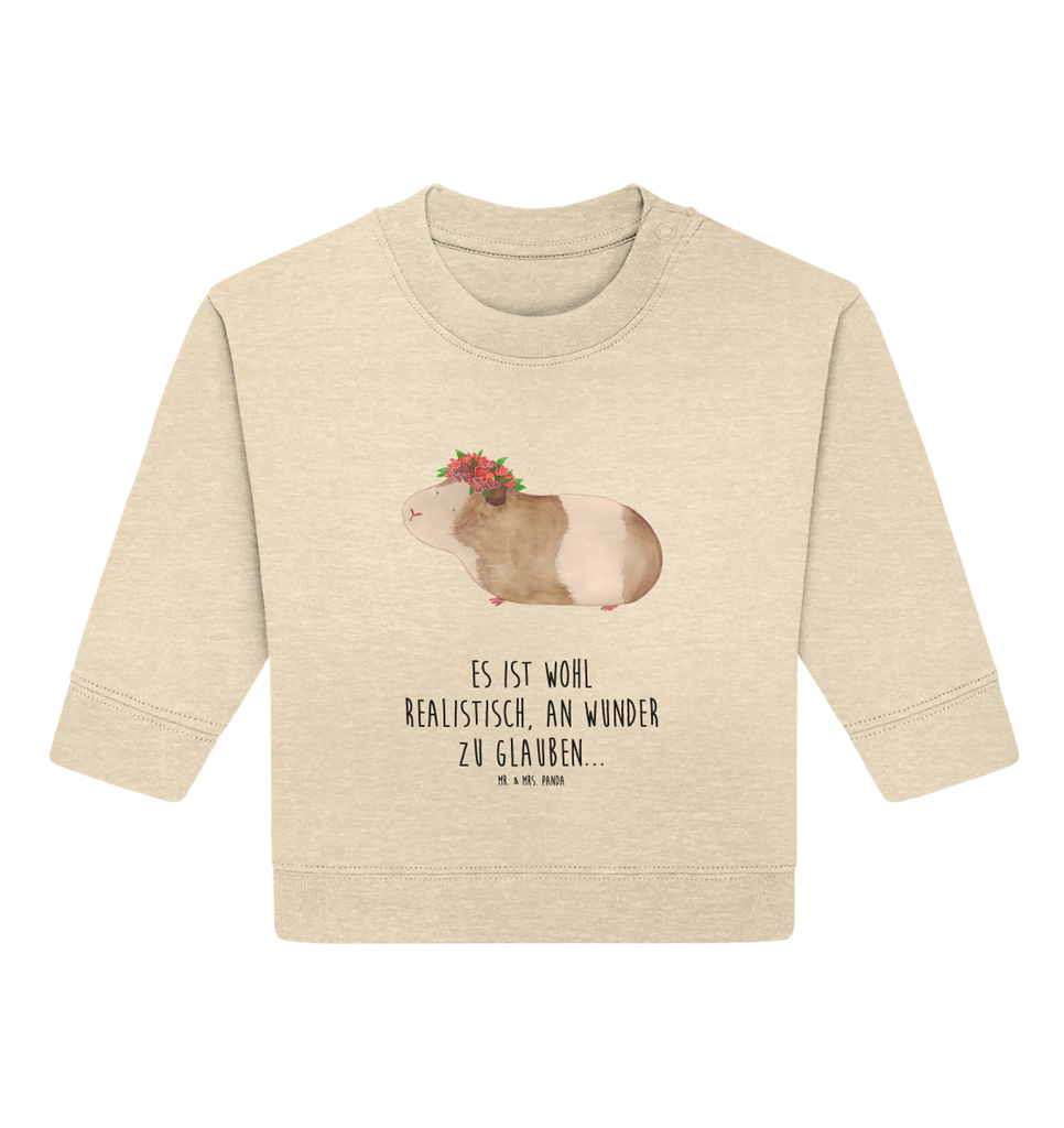 Organiczny sweter dla niemowląt świnka morska mądrość Baby Sweatshirt, Baby Bullover, Gute Laune, Tiermotive, Tiere, Lustige Sprüche, Realität, Wunder, Spruch, Meerschweinchen, Meeries, Weisheit, Meerie, Wunderland, Motivation, Blumenkind