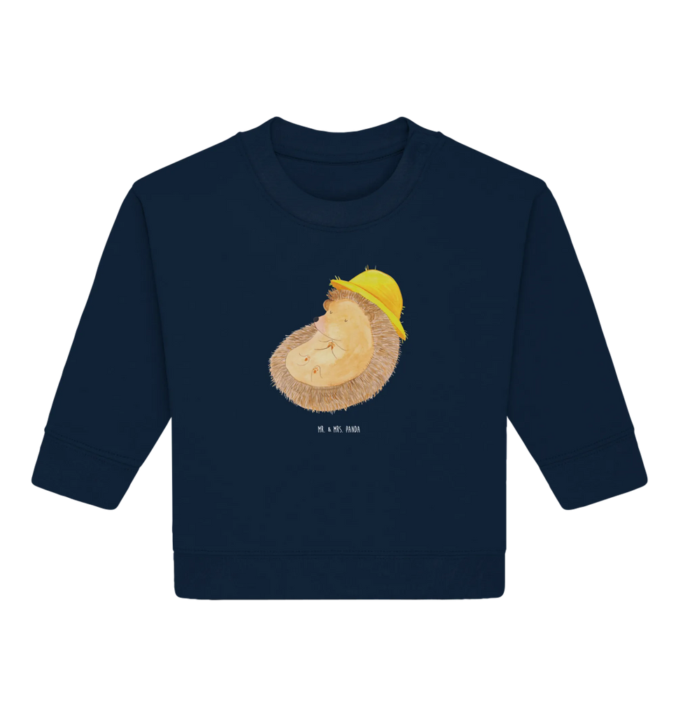 Organiczny sweter dla niemowląt jeż Modlić się Baby Bullover, Baby Sweatshirt, Lustige Sprüche, Tiermotive, Tiere, Gute Laune, Gott, Igel mit Hut, Leben, Dankbar sein, Genießen, Amen, Beten, Igel, Dankbar, Sonnenhut, Dankbarkeit