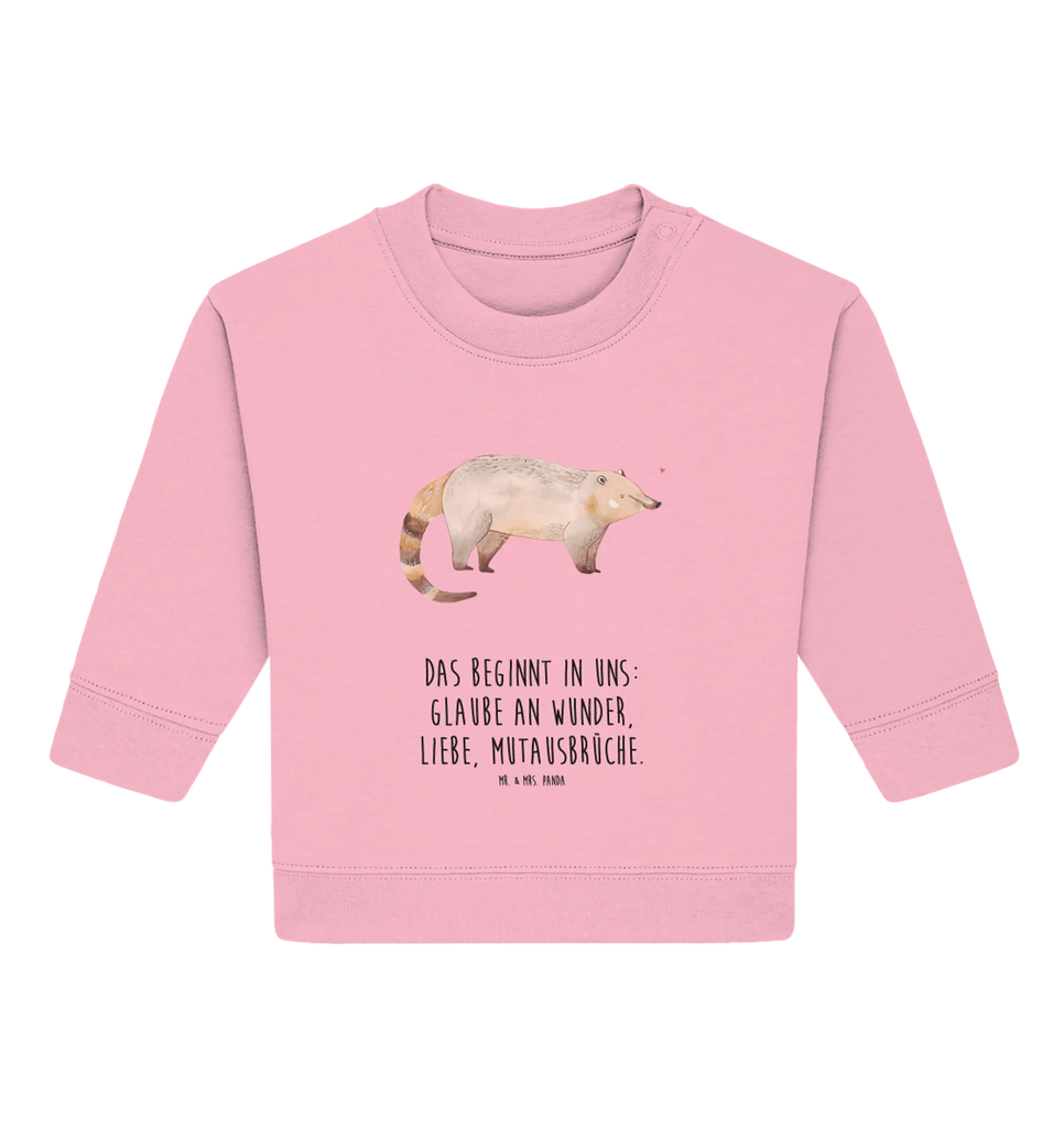 Organiczny sweter dla niemowląt Nosacz Baby Sweatshirt, Baby Bullover, Lustige Sprüche, Tiermotive, Tiere, Gute Laune, Nasenbär, Rüsselbär, Nasenbären, Bär