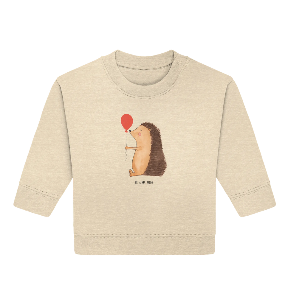 Organiczny sweter dla niemowląt jeż balon Baby Bullover, Baby Sweatshirt, Gute Laune, Tiermotive, Tiere, Lustige Sprüche, Igel, Ballon, Glückwunsch, Geburtstagskind, Herzlichen Glückwunsch, Geburtstag, Happy Birthday