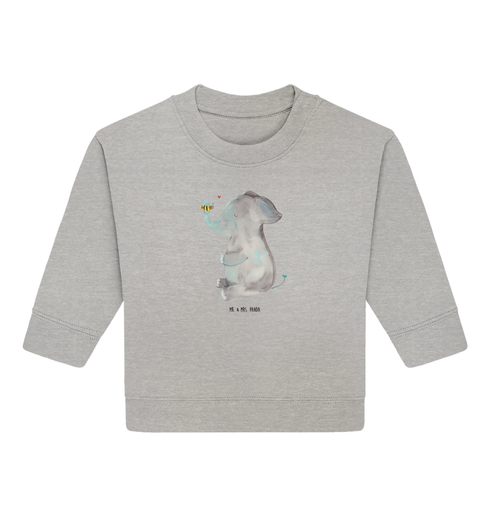 Organiczny sweter dla niemowląt słoń pszczoła Baby Bullover, Baby Sweatshirt, Gute Laune, Tiermotive, Tiere, Lustige Sprüche, Liebesspruch, Jahrestag, Liebesbeweis, Elefant, Liebesgeschenk, Biene, Heiratsantrag, Hochzeitsgeschenk, Liebe