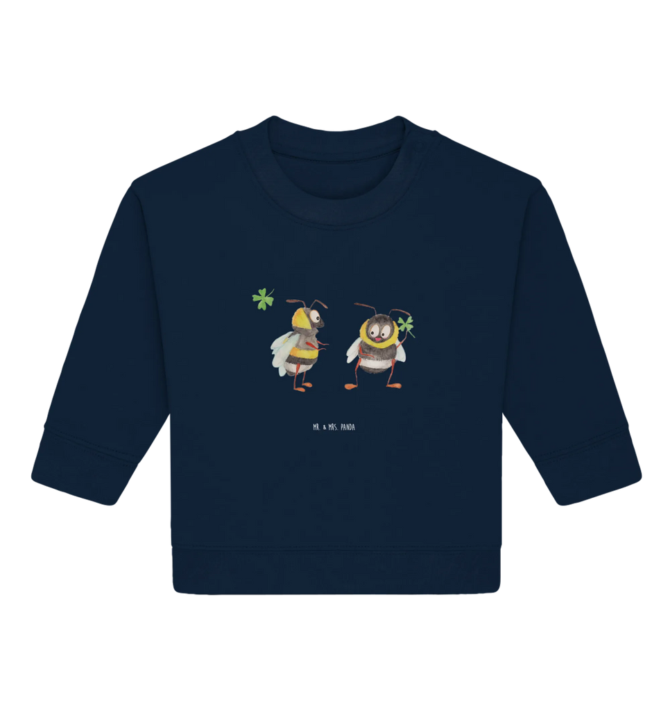 Organiczny sweter dla niemowląt Trzmiele koniczyna Baby Bullover, Baby Sweatshirt, Gute Laune, Tiermotive, Tiere, Lustige Sprüche, Spruch schön, glücklich sein, Biene Deko, glücklich Werden, Spruch Fröhlich, Biene, Hummel, Spruch Positiv