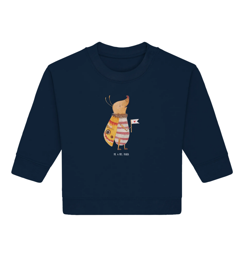 Organiczny sweter dla niemowląt ćma mała flaga Baby Sweatshirt, Baby Bullover, Gute Laune, Tiermotive, Tiere, Lustige Sprüche, Spruch Witzig, Süß, Käfer, Niedlich, Küche Deko, Spruch Lustig, Nachtfalter, Was Kostet Die Welt
