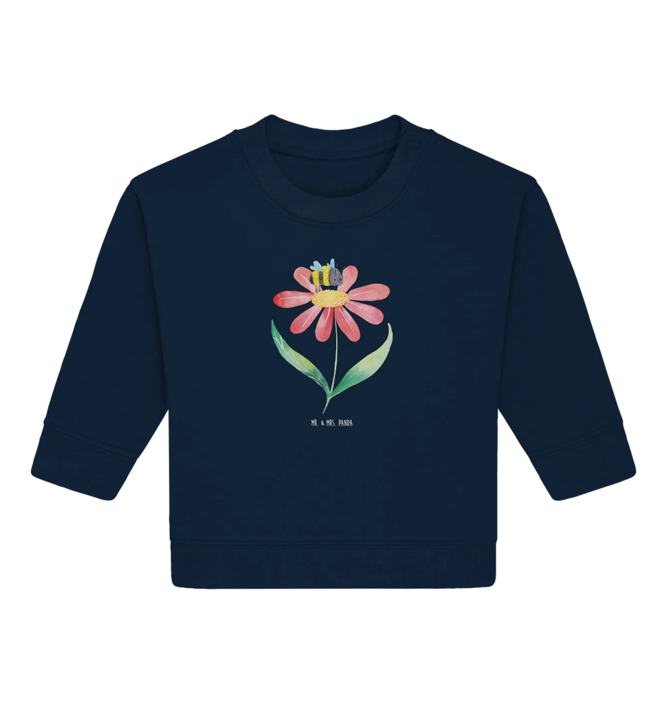 Organiczny sweter dla niemowląt trzmiel kwiat Baby Sweatshirt, Baby Bullover, Gute Laune, Tiermotive, Tiere, Lustige Sprüche, Hummel, Feld, Flauschig, Natur, Hummeln, Blume, Biene, Wespe