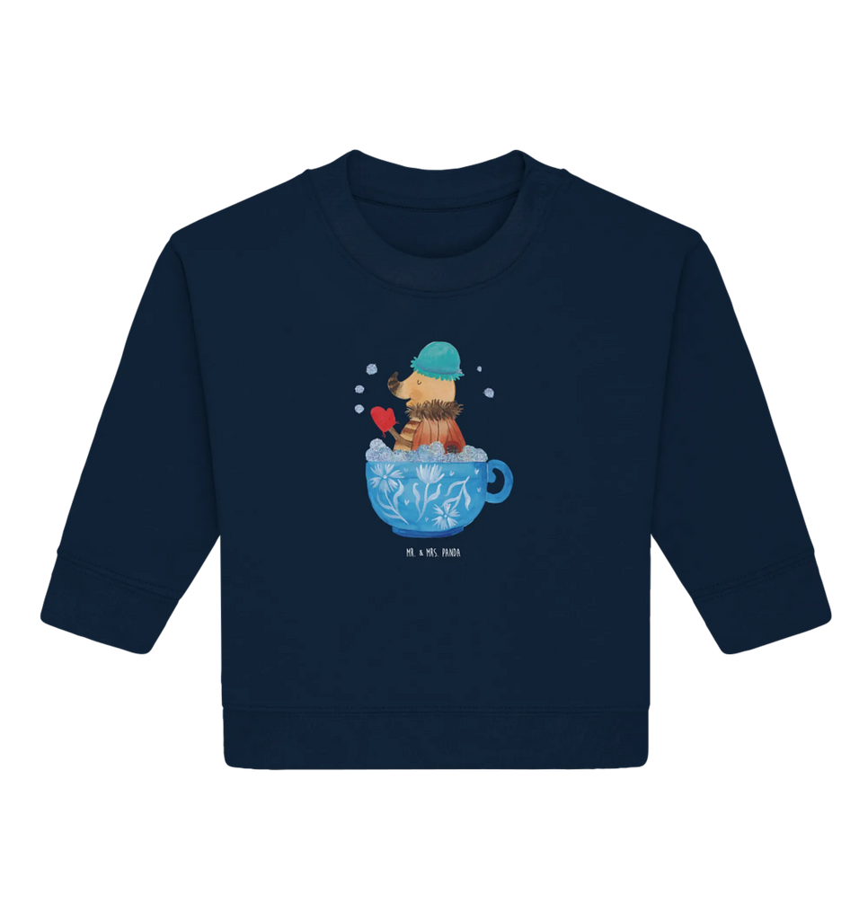 Organiczny sweter dla niemowląt Ćma kąpiel pianowa Baby Sweatshirt, Baby Bullover, Gute Laune, Tiermotive, Tiere, Lustige Sprüche, Bad, Verträumt, Tasse, Ziele, Nachtfalter, Badezimmerdeko, Zeitmanagement, Schaumbad, Träumen, Baden, WC, Badezimmer