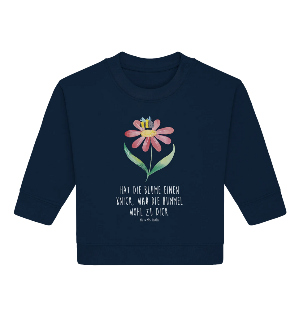 Organiczny sweter dla niemowląt trzmiel kwiat Baby Sweatshirt, Baby Bullover, Gute Laune, Tiermotive, Tiere, Lustige Sprüche, Hummel, Feld, Flauschig, Natur, Hummeln, Blume, Biene, Wespe