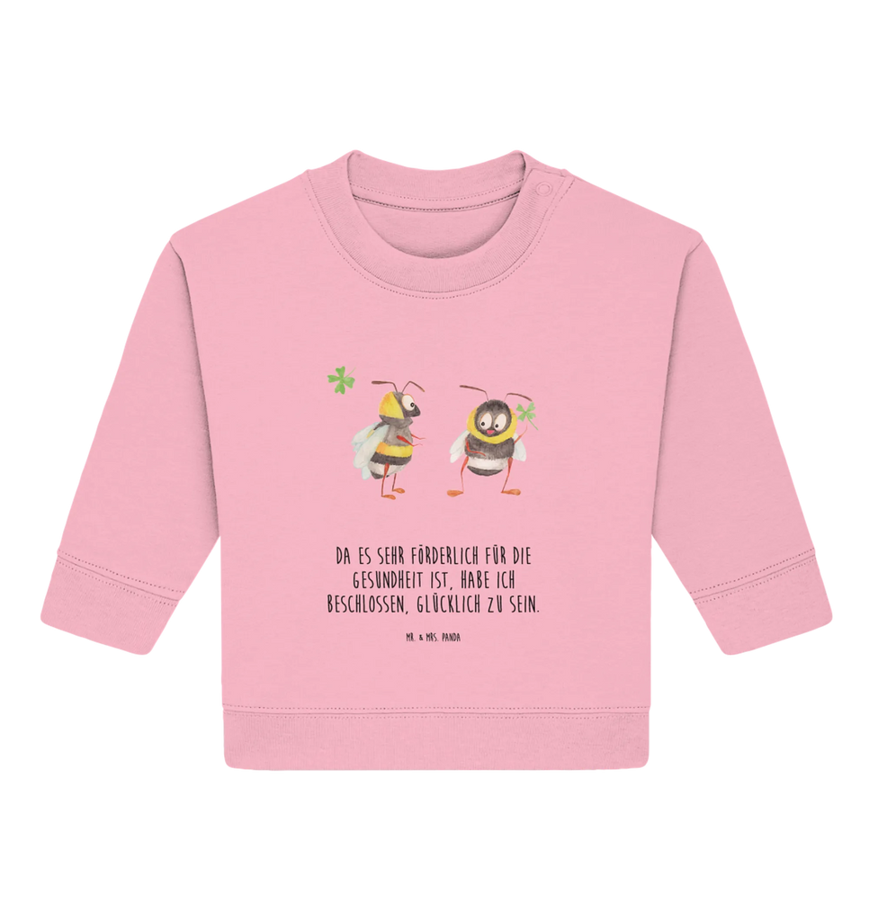 Organiczny sweter dla niemowląt Trzmiele koniczyna Baby Bullover, Baby Sweatshirt, Gute Laune, Tiermotive, Tiere, Lustige Sprüche, Spruch schön, glücklich sein, Biene Deko, glücklich Werden, Spruch Fröhlich, Biene, Hummel, Spruch Positiv