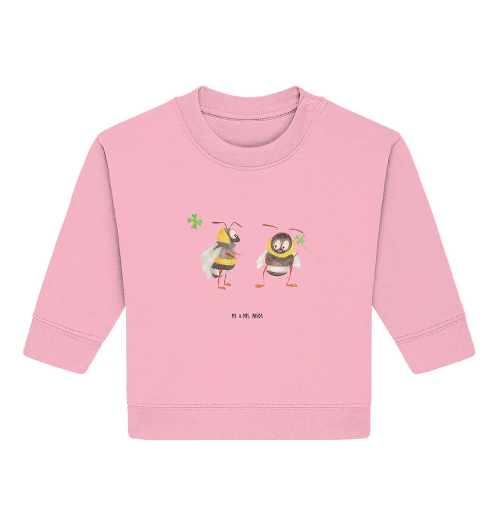 Organiczny sweter dla niemowląt Trzmiele koniczyna Baby Bullover, Baby Sweatshirt, Gute Laune, Tiermotive, Tiere, Lustige Sprüche, Spruch schön, glücklich sein, Biene Deko, glücklich Werden, Spruch Fröhlich, Biene, Hummel, Spruch Positiv