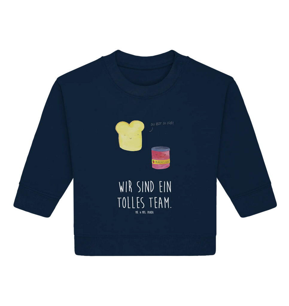 Organiczny sweter dla niemowląt Tost dżem Baby Sweatshirt, Baby Bullover, Gute Laune, Tiermotive, Tiere, Lustige Sprüche, Marmelade, Brot, Süße Postkarte, Küche Spruch, Süß, Küche Deko, Toast, Dreamteam, Frühstück Einladung, Toastbrot