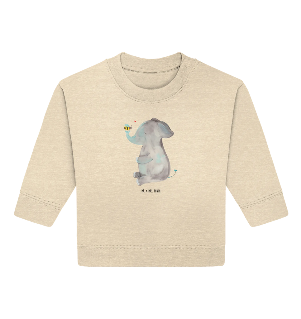 Organiczny sweter dla niemowląt słoń pszczoła Baby Bullover, Baby Sweatshirt, Gute Laune, Tiermotive, Tiere, Lustige Sprüche, Liebesspruch, Jahrestag, Liebesbeweis, Elefant, Liebesgeschenk, Biene, Heiratsantrag, Hochzeitsgeschenk, Liebe