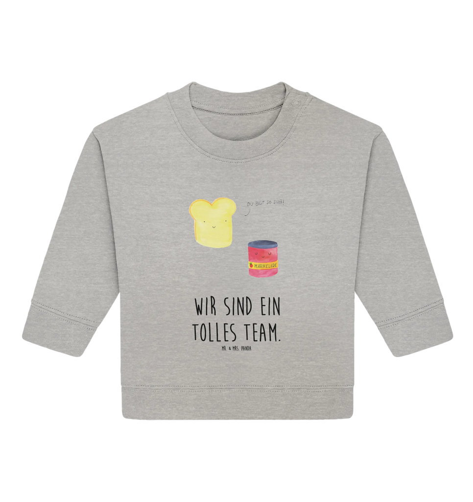 Organiczny sweter dla niemowląt Tost dżem Baby Sweatshirt, Baby Bullover, Gute Laune, Tiermotive, Tiere, Lustige Sprüche, Marmelade, Brot, Süße Postkarte, Küche Spruch, Süß, Küche Deko, Toast, Dreamteam, Frühstück Einladung, Toastbrot