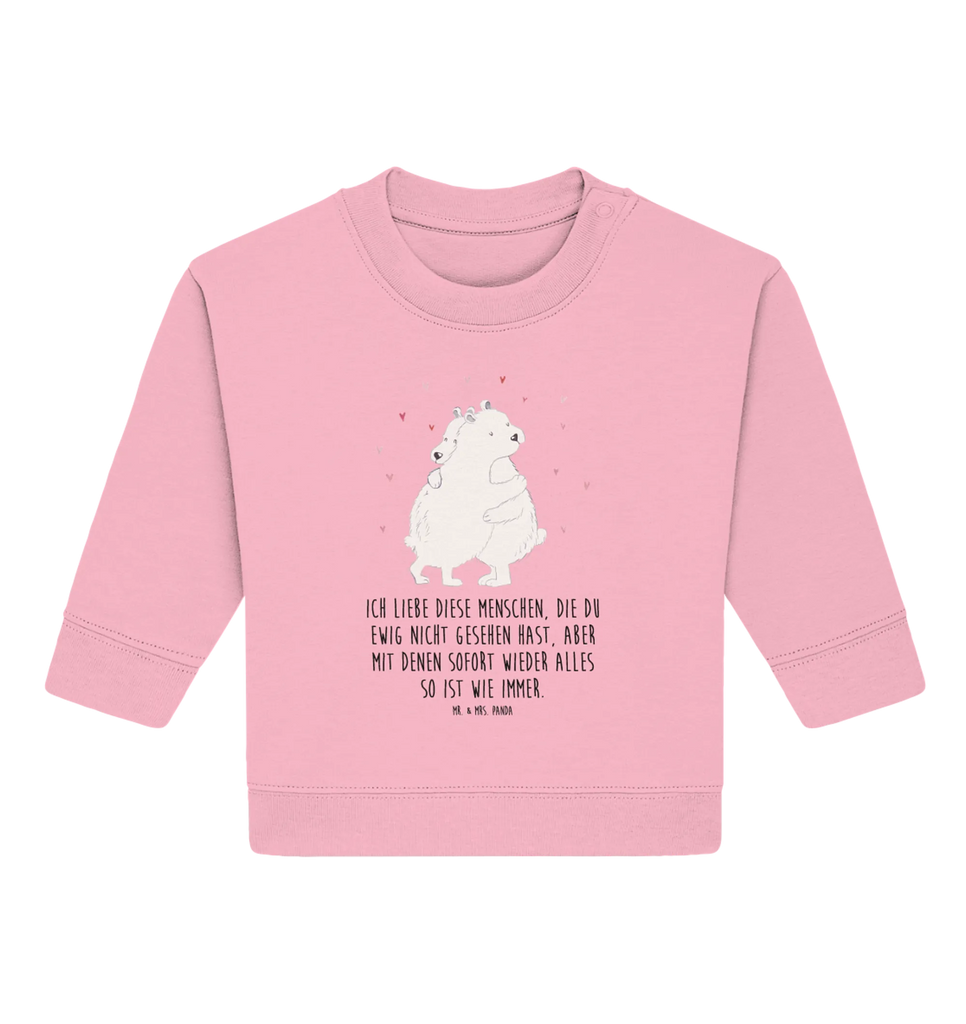 Organiczny sweter dla niemowląt Niedźwiedź polarny obejmować Baby Sweatshirt, Baby Bullover, Gute Laune, Tiermotive, Tiere, Lustige Sprüche