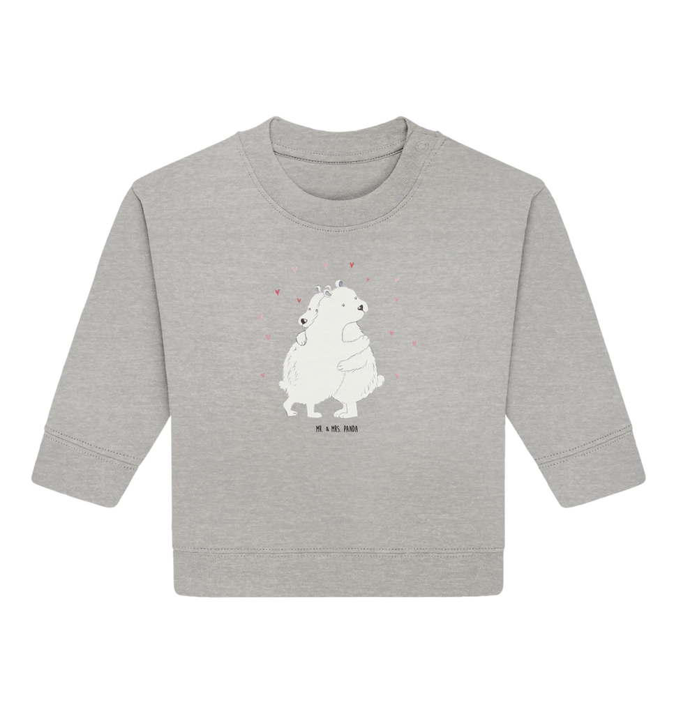 Organiczny sweter dla niemowląt Niedźwiedź polarny obejmować Baby Sweatshirt, Baby Bullover, Gute Laune, Tiermotive, Tiere, Lustige Sprüche