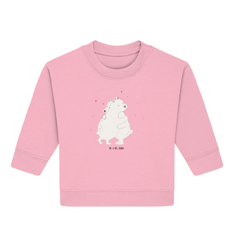 Organiczny sweter dla niemowląt Niedźwiedź polarny obejmować Baby Sweatshirt, Baby Bullover, Gute Laune, Tiermotive, Tiere, Lustige Sprüche