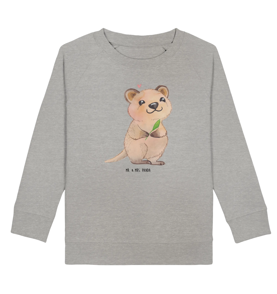 Organic Kinder Pullover Quokka Happy Jungen, Mädchen, Kinder Sweatshirt, Kinder Pullover, Tiermotive, Gute Laune, lustige Sprüche, Tiere, Lustiger Spruch, Niedliches Tier, Verschieben, Dinge erledigen, Aufschieberitis, Quokka