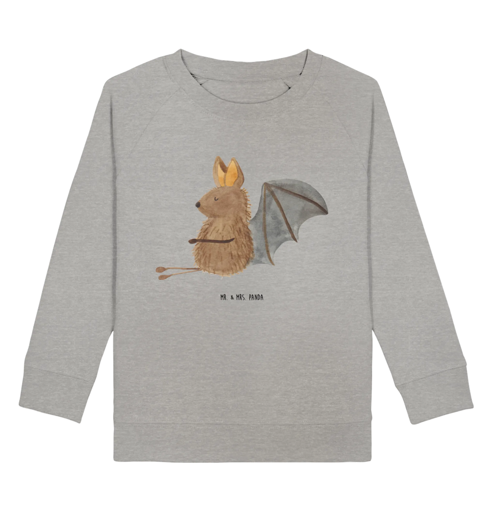 Organic Kinder Pullover Fledermaus sitzend Mädchen, Jungen, Kinder Pullover, Kinder Sweatshirt, Tiermotive, Gute Laune, lustige Sprüche, Tiere, entspannen, Motivation, Fledermaus, Fledermäuse