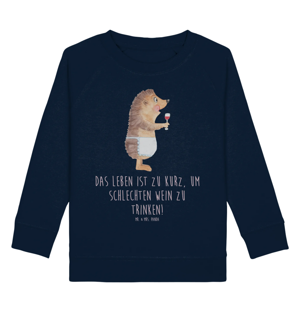 Organic Kinder Pullover Igel mit Wein Jungen, Kinder Sweatshirt, Kinder Pullover, Mädchen, Tiermotive, Gute Laune, lustige Sprüche, Tiere, Weinglas, Geschenk Weinliebhaber, Wein Spruch, Wein Deko, Geschenk Weintrinker, Weißwein, Wein trinken, Igel, Rotwein