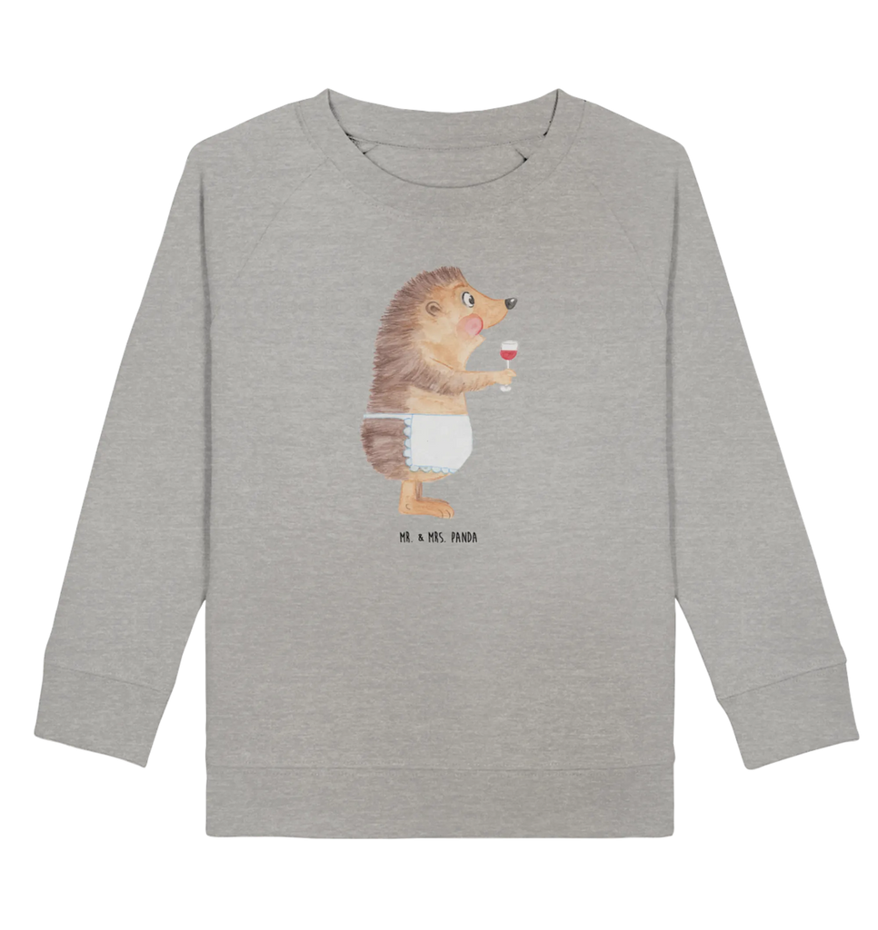 Organic Kinder Pullover Igel mit Wein Jungen, Kinder Sweatshirt, Kinder Pullover, Mädchen, Tiermotive, Gute Laune, lustige Sprüche, Tiere, Weinglas, Geschenk Weinliebhaber, Wein Spruch, Wein Deko, Geschenk Weintrinker, Weißwein, Wein trinken, Igel, Rotwein