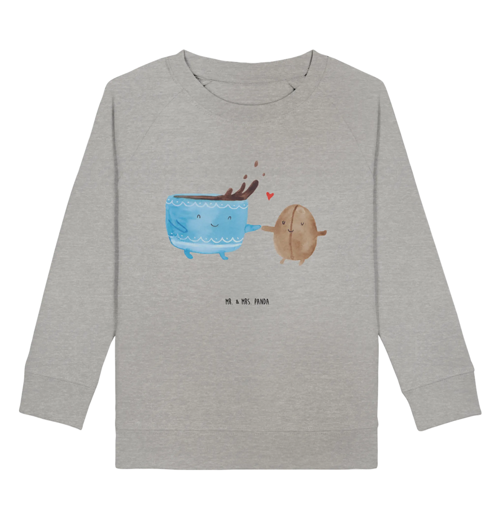 Organic Kinder Pullover Kaffee Bohne Mädchen, Kinder Pullover, Kinder Sweatshirt, Jungen, Gute Laune, Tiermotive, Tiere, lustige Sprüche, Genuss, Kaffee, Glück, Zufriedenheit, Kaffeebohne