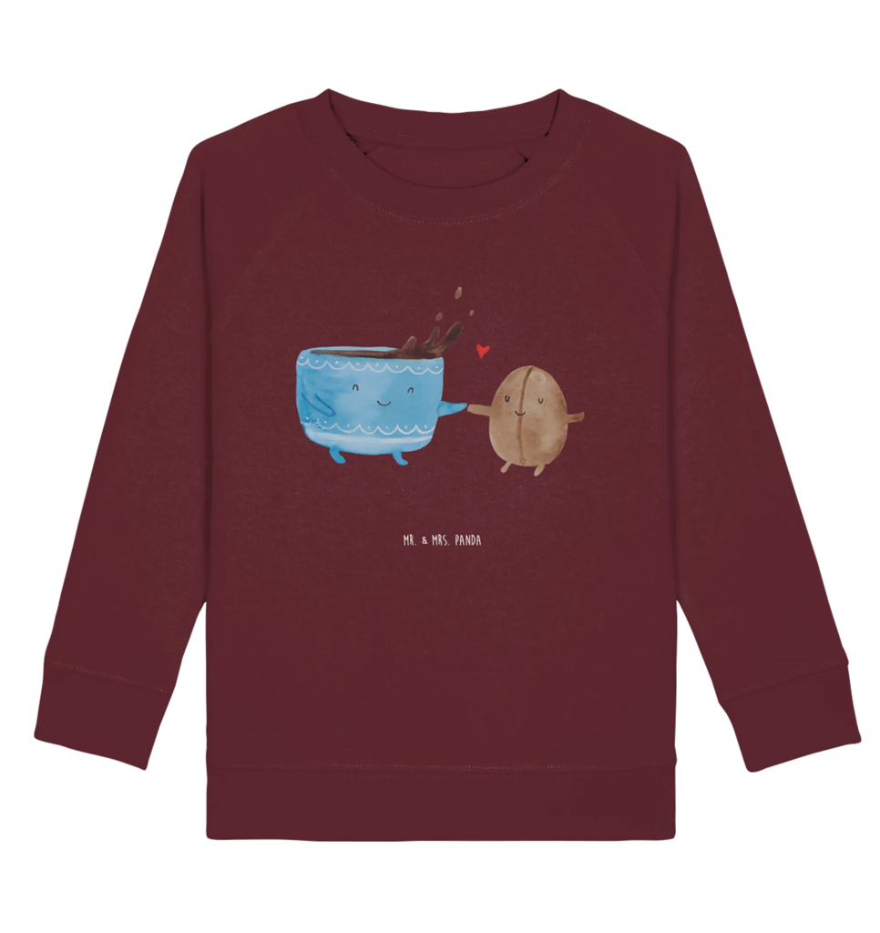 Organic Kinder Pullover Kaffee Bohne Mädchen, Kinder Pullover, Kinder Sweatshirt, Jungen, Gute Laune, Tiermotive, Tiere, lustige Sprüche, Genuss, Kaffee, Glück, Zufriedenheit, Kaffeebohne