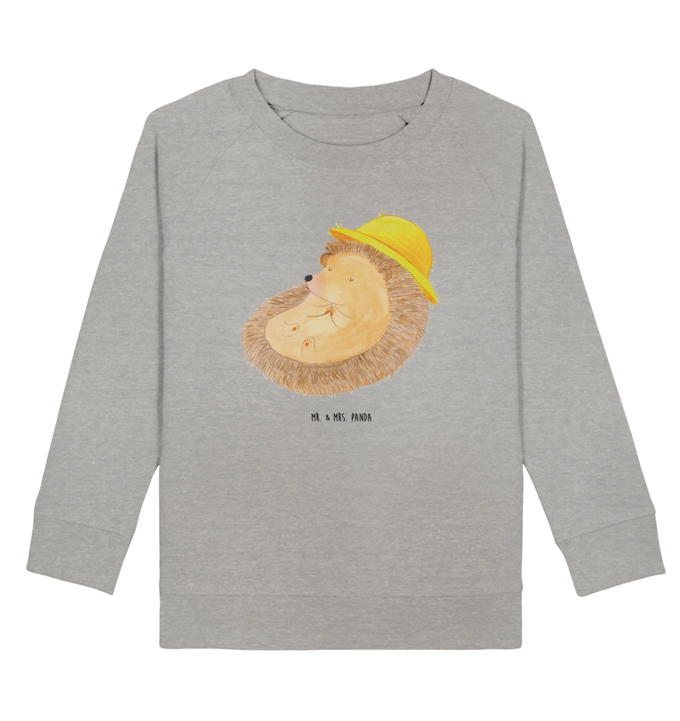 Organic Kinder Pullover Igel betet Kinder Pullover, Kinder Sweatshirt, Lustige Sprüche, Tiere, Tiermotive, Gute Laune, Igel, Beten, Igel mit Hut, Dankbar sein, Dankbarkeit, Leben, Genießen, Dankbar, Amen, Sonnenhut, Gott