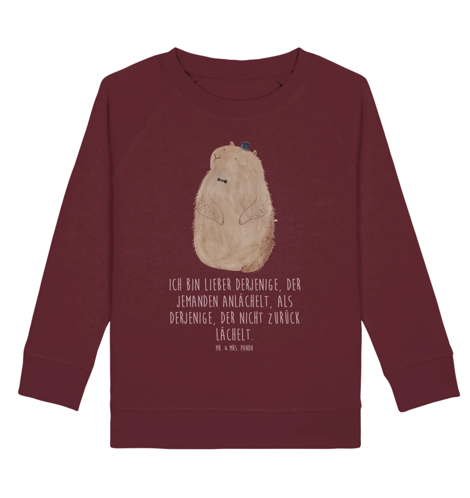 Organic Kinder Pullover Murmeltier Jungen, Kinder Pullover, Kinder Sweatshirt, Mädchen, Gute Laune, Tiermotive, Tiere, lustige Sprüche, Anstand, Respekt, Freundlichkeit, Knigge, Fröhlichkeit, Murmeltier