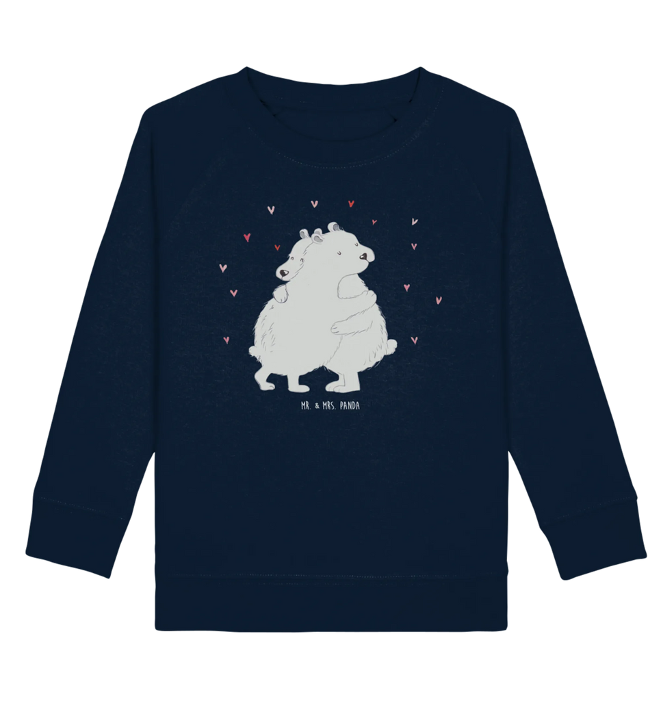 Organic Kinder Pullover Eisbär Umarmen Mädchen, Jungen, Kinder Pullover, Kinder Sweatshirt, Tiermotive, Gute Laune, lustige Sprüche, Tiere