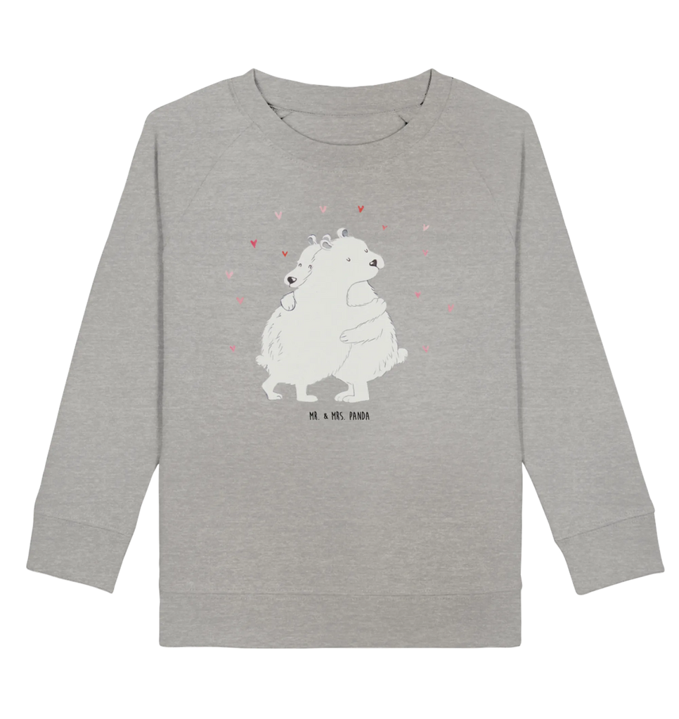 Organic Kinder Pullover Eisbär Umarmen Mädchen, Jungen, Kinder Pullover, Kinder Sweatshirt, Tiermotive, Gute Laune, lustige Sprüche, Tiere