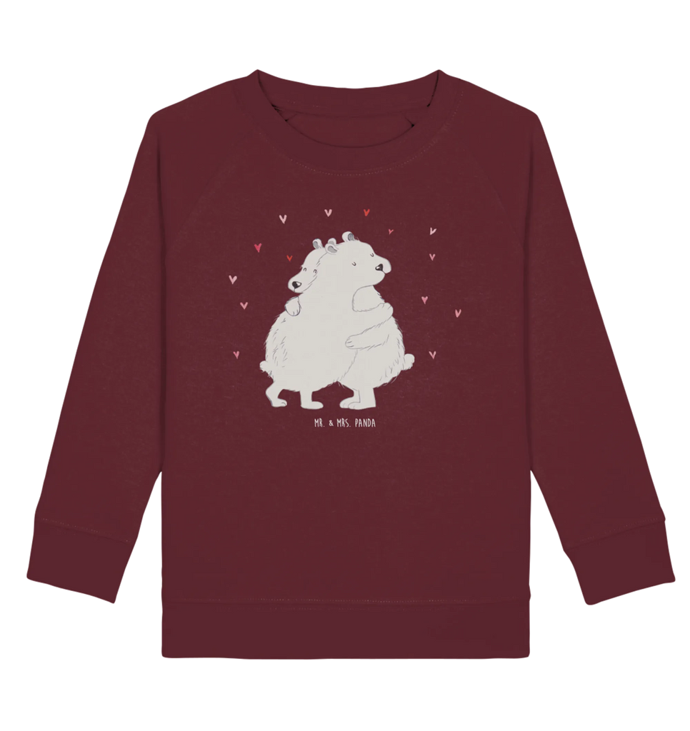 Organic Kinder Pullover Eisbär Umarmen Mädchen, Jungen, Kinder Pullover, Kinder Sweatshirt, Tiermotive, Gute Laune, lustige Sprüche, Tiere