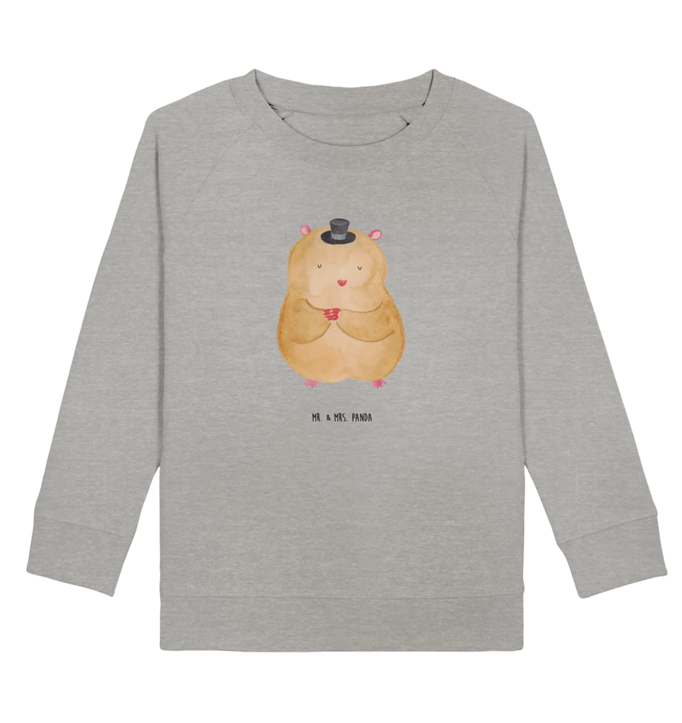 Organic Kinder Pullover Hamster mit Hut Kinder Pullover, Jungen, Kinder Sweatshirt, Mädchen, Gute Laune, Tiermotive, Tiere, lustige Sprüche, Zwerghamster, Hut, Zauberer, Zylinder, Hamster, Magier