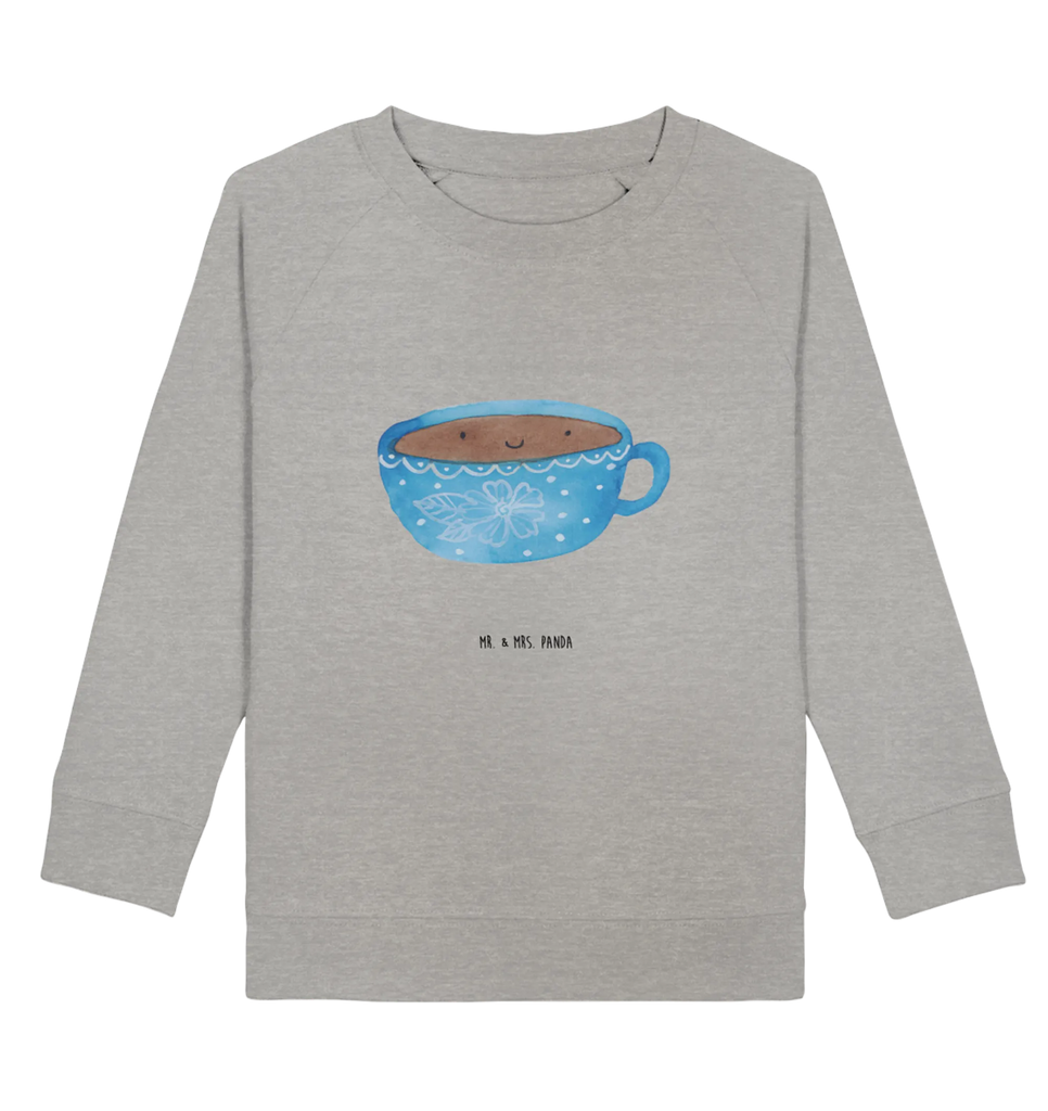 Organic Kinder Pullover Kaffee Tasse Kinder Sweatshirt, Kinder Pullover, Gute Laune, Tiermotive, Tiere, Lustige Sprüche, Liebe, Kaffee, Glücklich, Geschmack, Tasse, Genuss