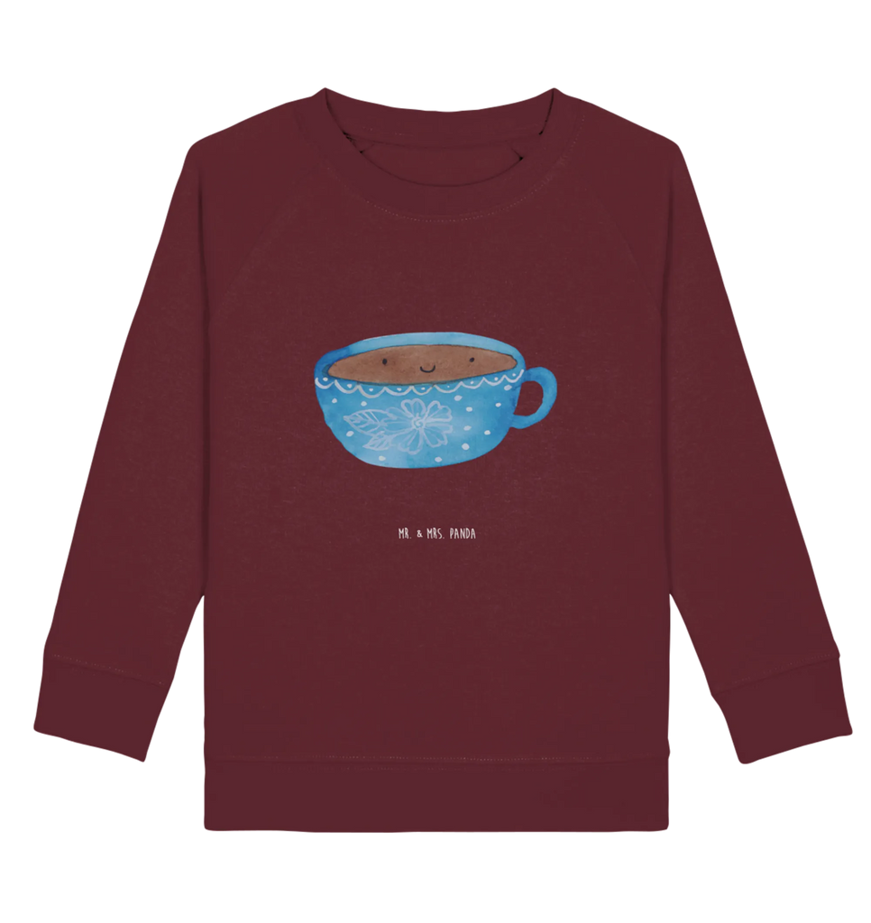 Organic Kinder Pullover Kaffee Tasse Kinder Sweatshirt, Kinder Pullover, Gute Laune, Tiermotive, Tiere, Lustige Sprüche, Liebe, Kaffee, Glücklich, Geschmack, Tasse, Genuss