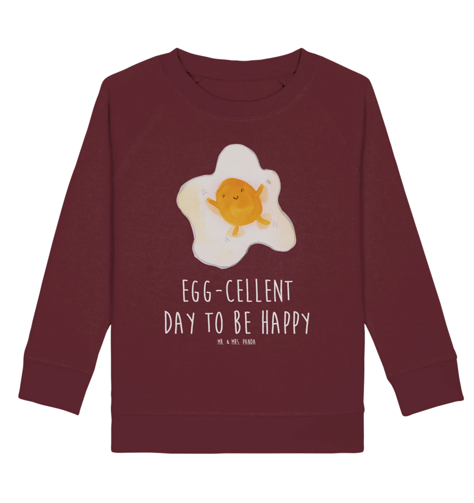 Organic Kinder Pullover Spiegelei Kinder Pullover, Jungen, Mädchen, Kinder Sweatshirt, Tiermotive, Gute Laune, lustige Sprüche, Tiere, Spiegelei, Ei, Glücklich, Tag, Liebe, Schön