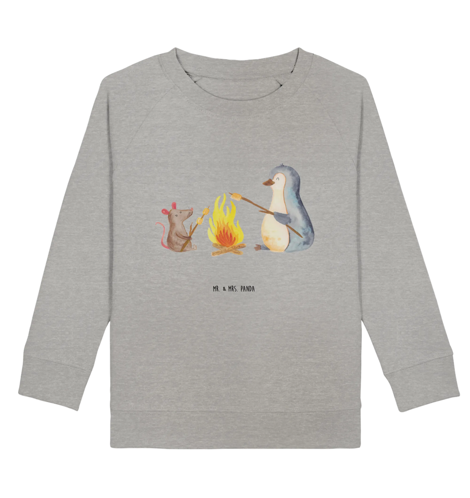 Organic Kinder Pullover Pinguin Lagerfeuer Kinder Pullover, Kinder Sweatshirt, Pinguin, Maus, Büro, Lagerfeuer, Feuer, Motivation, Job, Liebe, Marshmallows, Leben, Pinguine, Neustart, Büroalltag, Lebensmotivation, Lebensspruch, Arbeit, Grillen