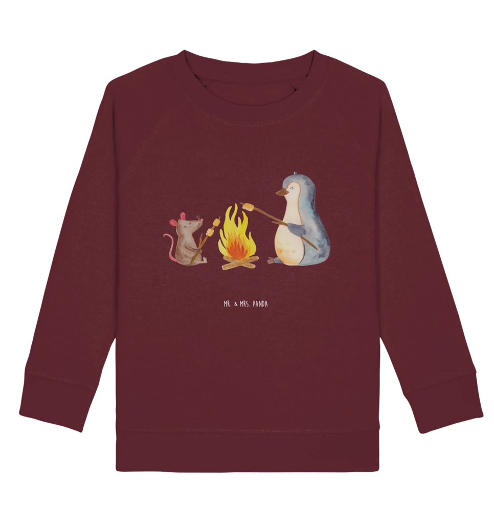 Organic Kinder Pullover Pinguin Lagerfeuer Kinder Pullover, Kinder Sweatshirt, Pinguin, Maus, Büro, Lagerfeuer, Feuer, Motivation, Job, Liebe, Marshmallows, Leben, Pinguine, Neustart, Büroalltag, Lebensmotivation, Lebensspruch, Arbeit, Grillen