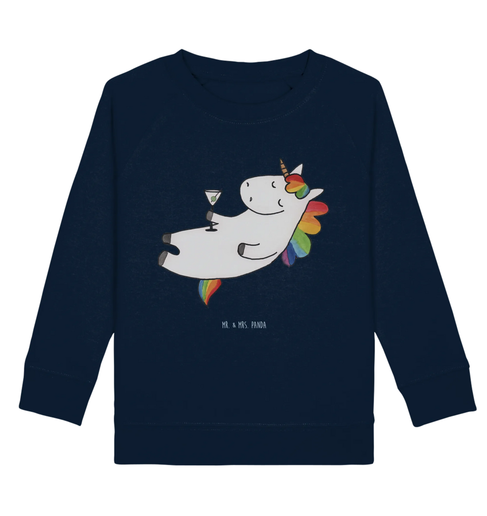 Organic Kinder Pullover Einhorn Cocktail Kinder Sweatshirt, Kinder Pullover, Einhorn Deko, Einhörner, Einhorn, Unicorn, Glitzer, Caipirinha, Geburtstag, Lustig, Witzig, Rum, Spaß, Freundin, Spruch, Cuba Libre, Feiern, Sekt, Party