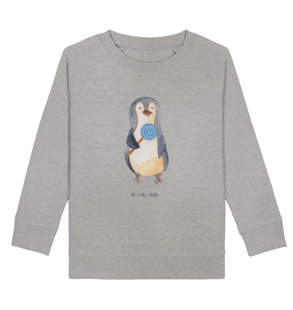 Organic Kinder Pullover Pinguin Lolli Kinder Sweatshirt, Kinder Pullover, Pinguin, Pinguine, Lolli, Rabauke, Gauner, Blödsinn, Spruch, Süßigkeiten, Rebell, Ganove
