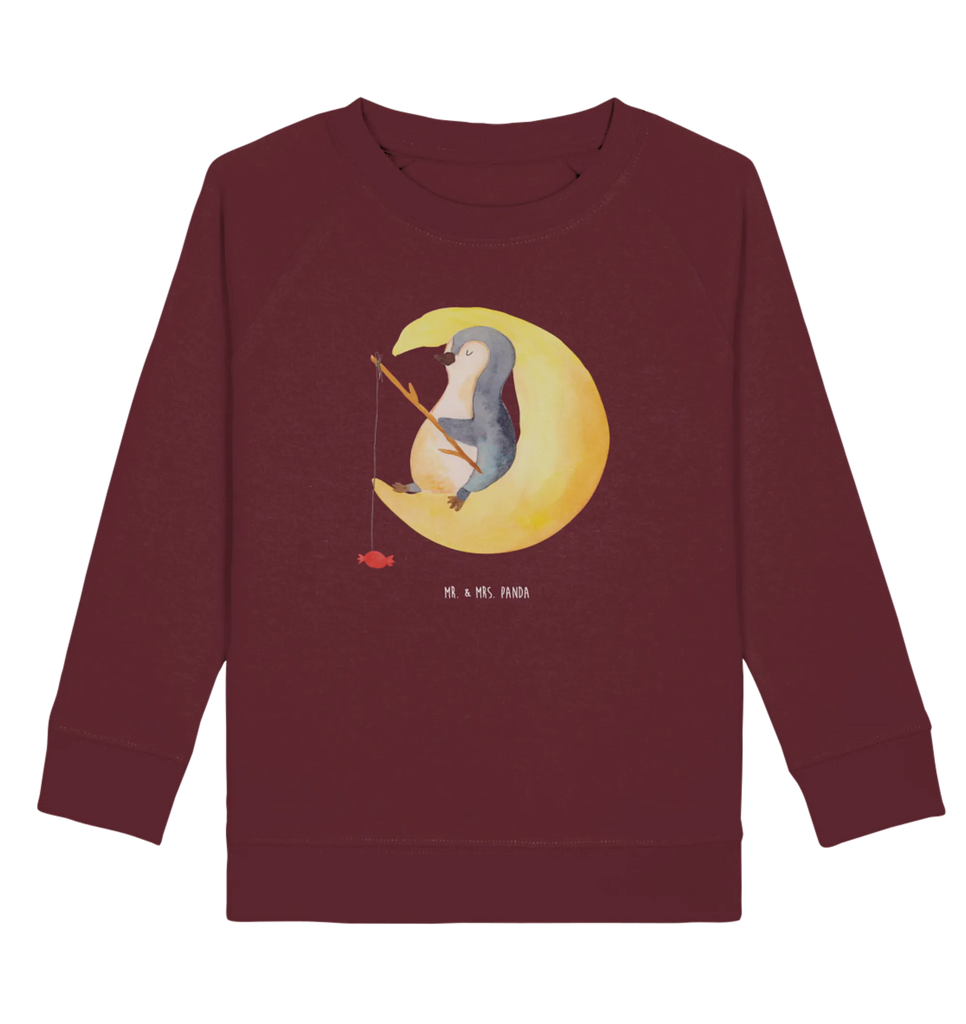 Organic Kinder Pullover Pinguin Mond Jungen, Kinder Sweatshirt, Kinder Pullover, Pinguin, Gästezimmer, Schlafzimmer, Spruch, Nachtruhe, Einschlafen, Pinguine, schlafen, Schlafstörungen