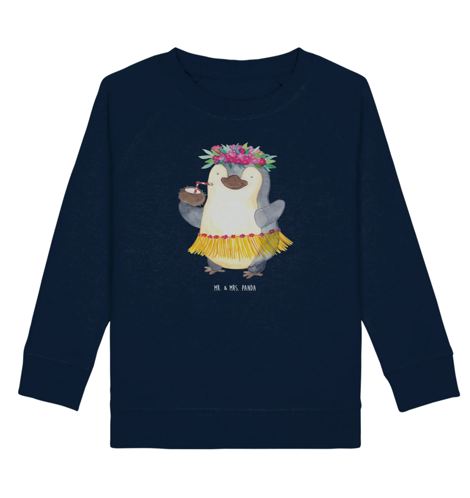 Organic Kinder Pullover Pinguin Kokosnuss Kinder Pullover, Kinder Sweatshirt, Pinguin, Aloha, Urlaub, Kokosnuss, Pinguine, Hawaii