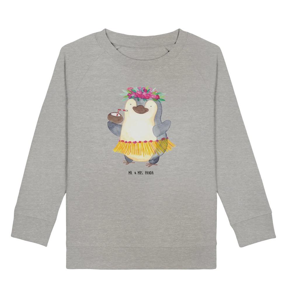 Organic Kinder Pullover Pinguin Kokosnuss Kinder Pullover, Kinder Sweatshirt, Pinguin, Aloha, Urlaub, Kokosnuss, Pinguine, Hawaii