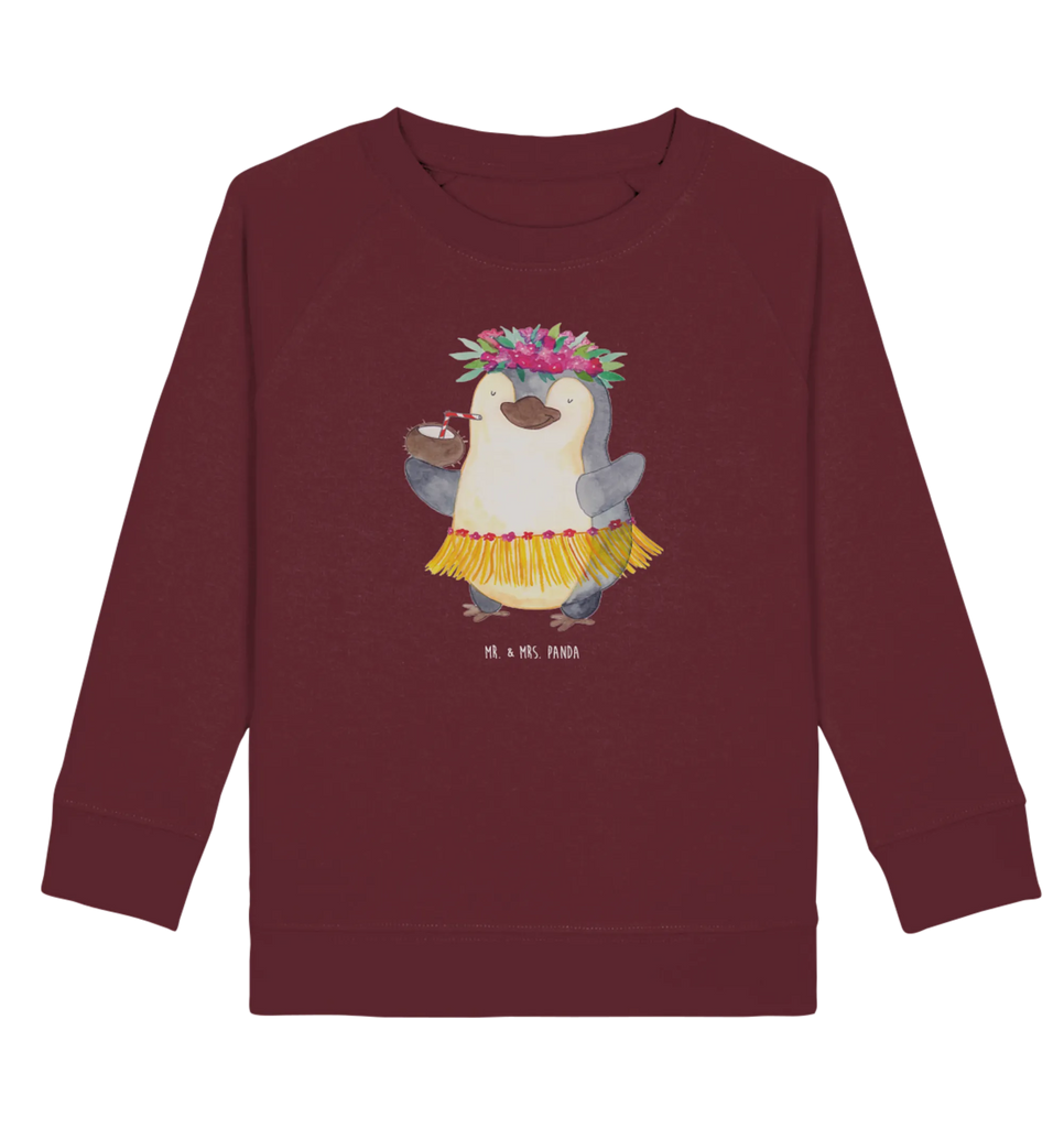 Organic Kinder Pullover Pinguin Kokosnuss Kinder Pullover, Kinder Sweatshirt, Pinguin, Aloha, Urlaub, Kokosnuss, Pinguine, Hawaii