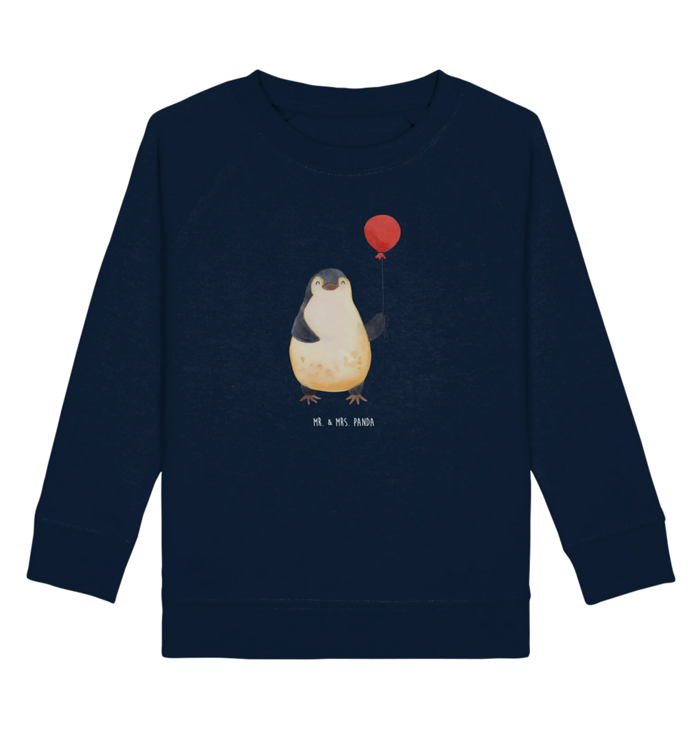 Organic Kinder Pullover Pinguin Luftballon Kinder Pullover, Kinder Sweatshirt, Pinguin, Luftballon, Pinguine, Geschenkidee, Lebenslust, Neustart, Glück, Motivation, Beste Freundin, Geschenk Freundin, Tagträume, Neues Leben, Liebe