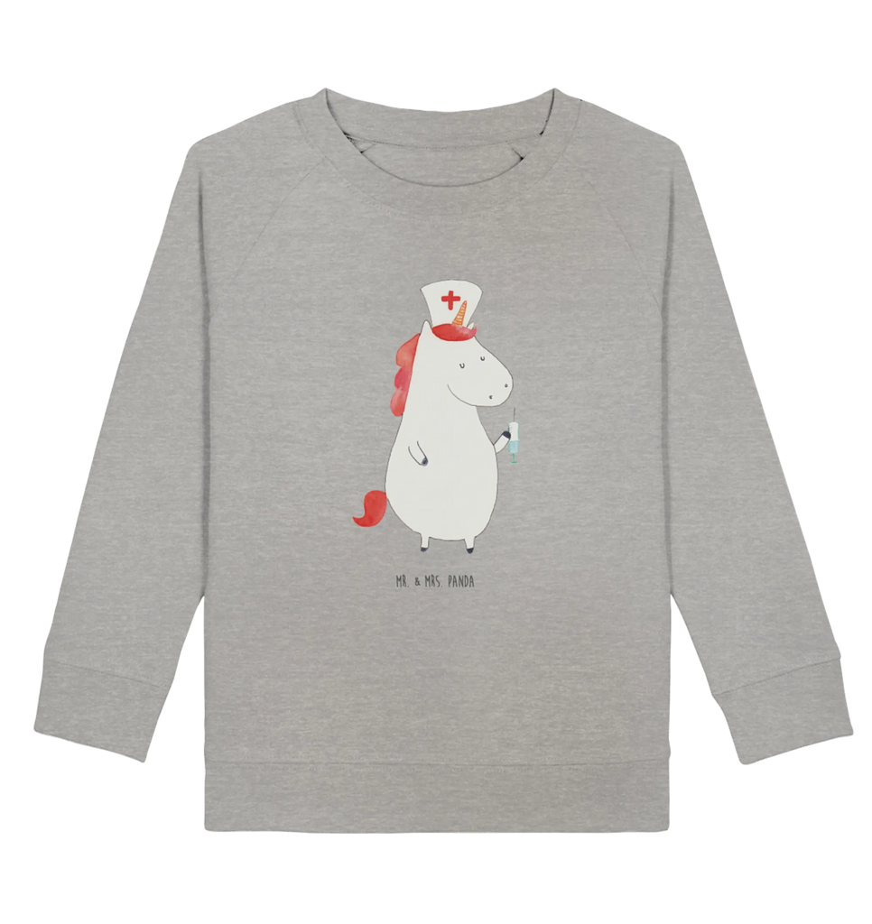 Organic Kinder Pullover Einhorn Krankenschwester Kinder Sweatshirt, Kinder Pullover, Einhorn Deko, Einhörner, Einhorn, Unicorn, Ärztin Geschenk, Krankenhaus, Krankenpflegerin, Krankenpfleger Geschenk, Krankenschwester Dankeschön, Krankenschwester Geschenk